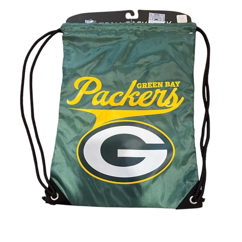 Green Bay Packers Football NFL Licensed Team Spirit‎ Backsack Sports Bag